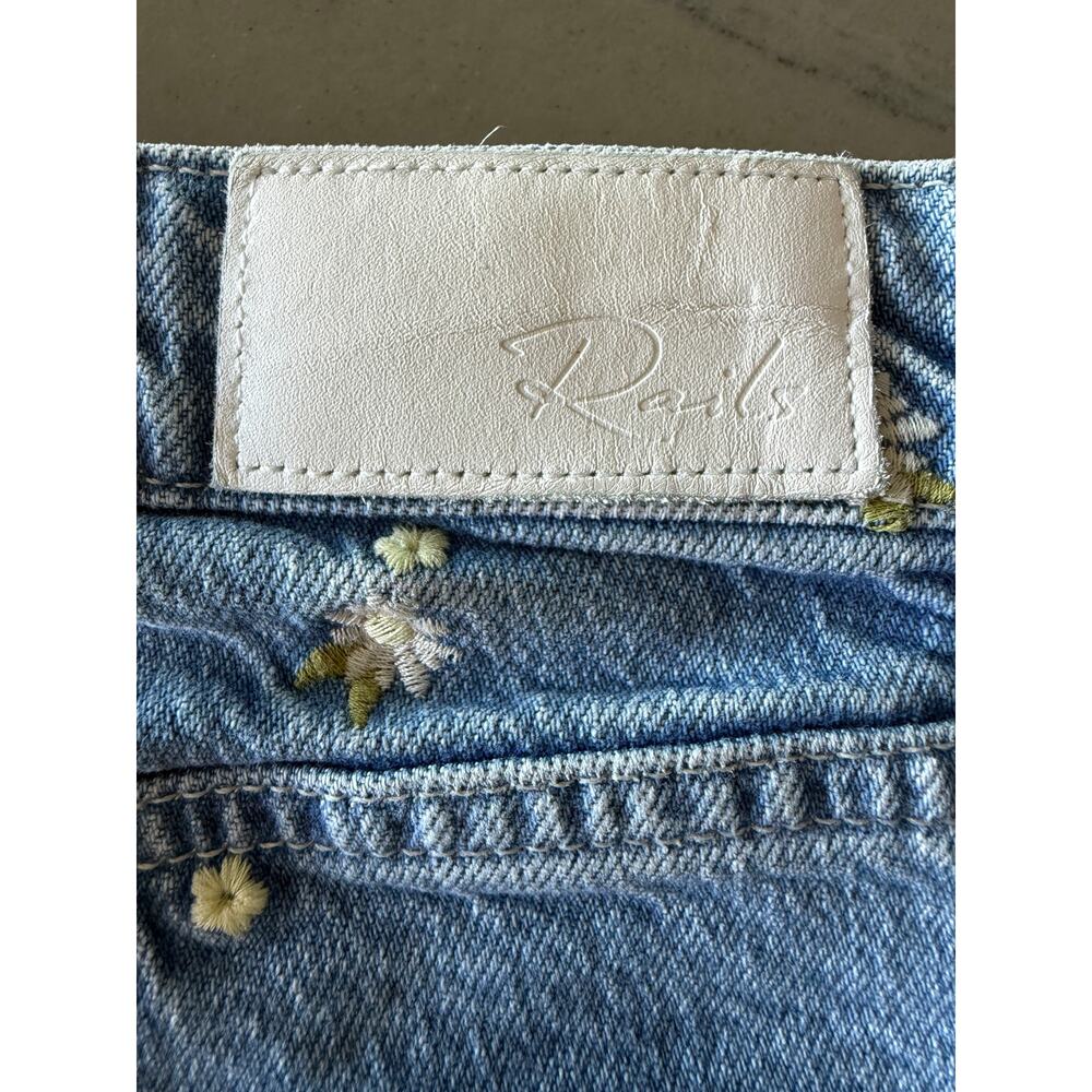 Rails Mesa Embroidered Daisy Relaxed Vintage Frayed Shorts Size 29 Retail $168 - Picture 7 of 7